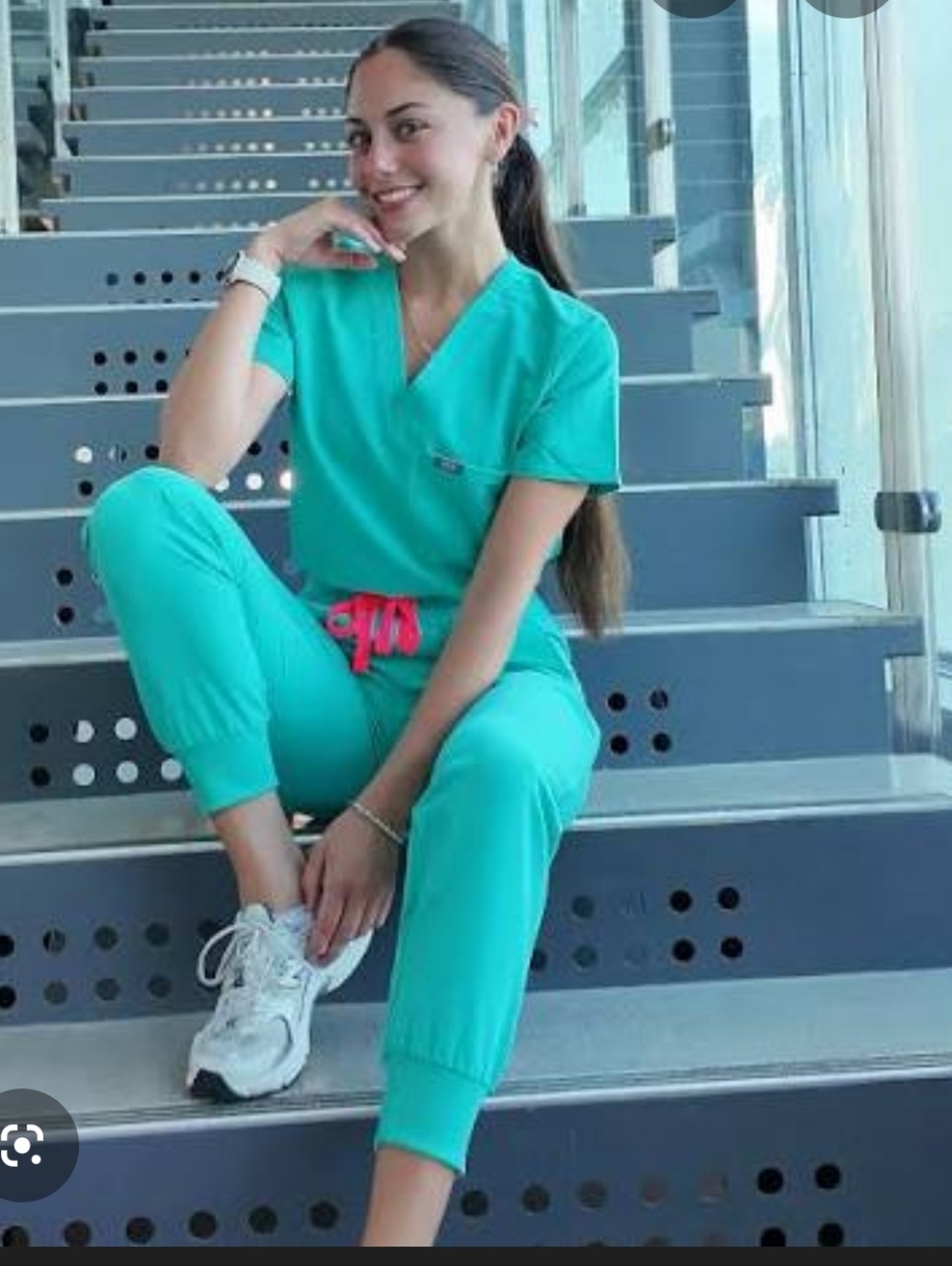 Limited Edition Surgical Green Figs Jogger Set Brand New